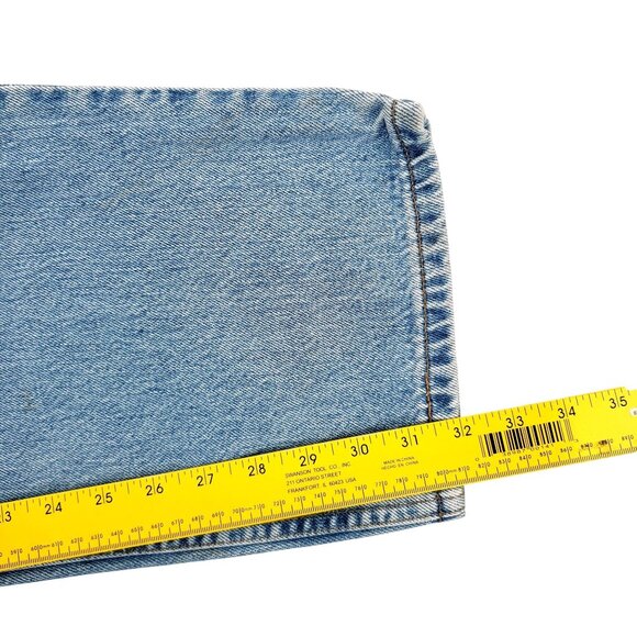 Vtg Levi's 550 USA Relaxed Fit Tapered Leg Light Wash Men 42x32 (40x32) Jeans - Picture 9 of 11